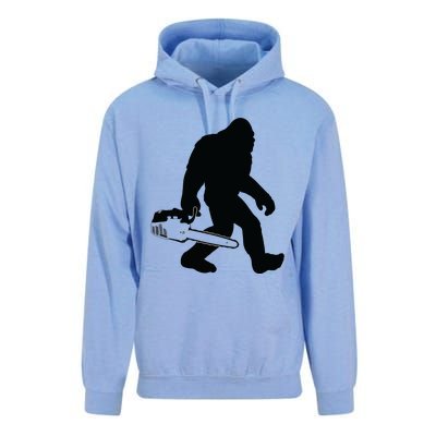 Lumberjack Bigfoot Chainsaw Sasquatch Logger Funny Unisex Surf Hoodie