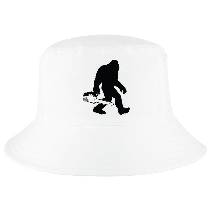 Lumberjack Bigfoot Chainsaw Sasquatch Logger Funny Cool Comfort Performance Bucket Hat