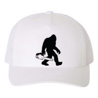 Lumberjack Bigfoot Chainsaw Sasquatch Logger Funny Yupoong Adult 5-Panel Trucker Hat