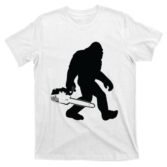 Lumberjack Bigfoot Chainsaw Sasquatch Logger Funny T-Shirt