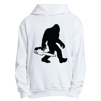 Lumberjack Bigfoot Chainsaw Sasquatch Logger Funny Urban Pullover Hoodie