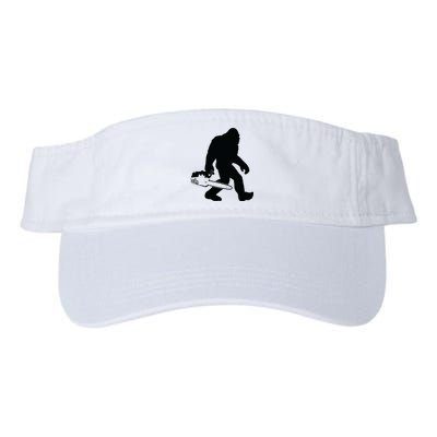 Lumberjack Bigfoot Chainsaw Sasquatch Logger Funny Valucap Bio-Washed Visor