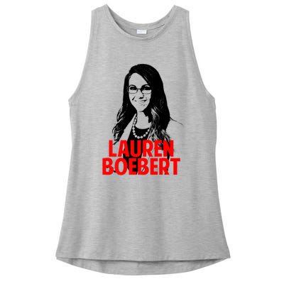 Lauren Boebert Congress Premium Ladies PosiCharge Tri-Blend Wicking Tank