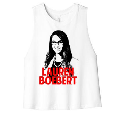 Lauren Boebert Congress Premium Women's Racerback Cropped Tank