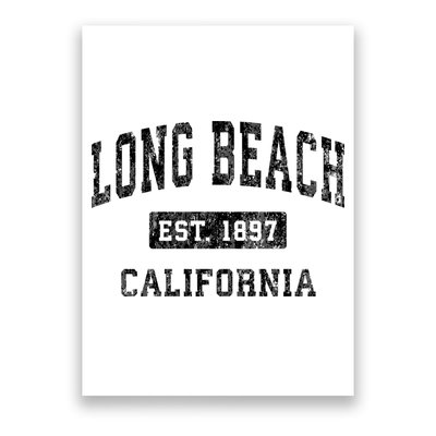 Long Beach California Ca Vintage Established Sports Design Poster