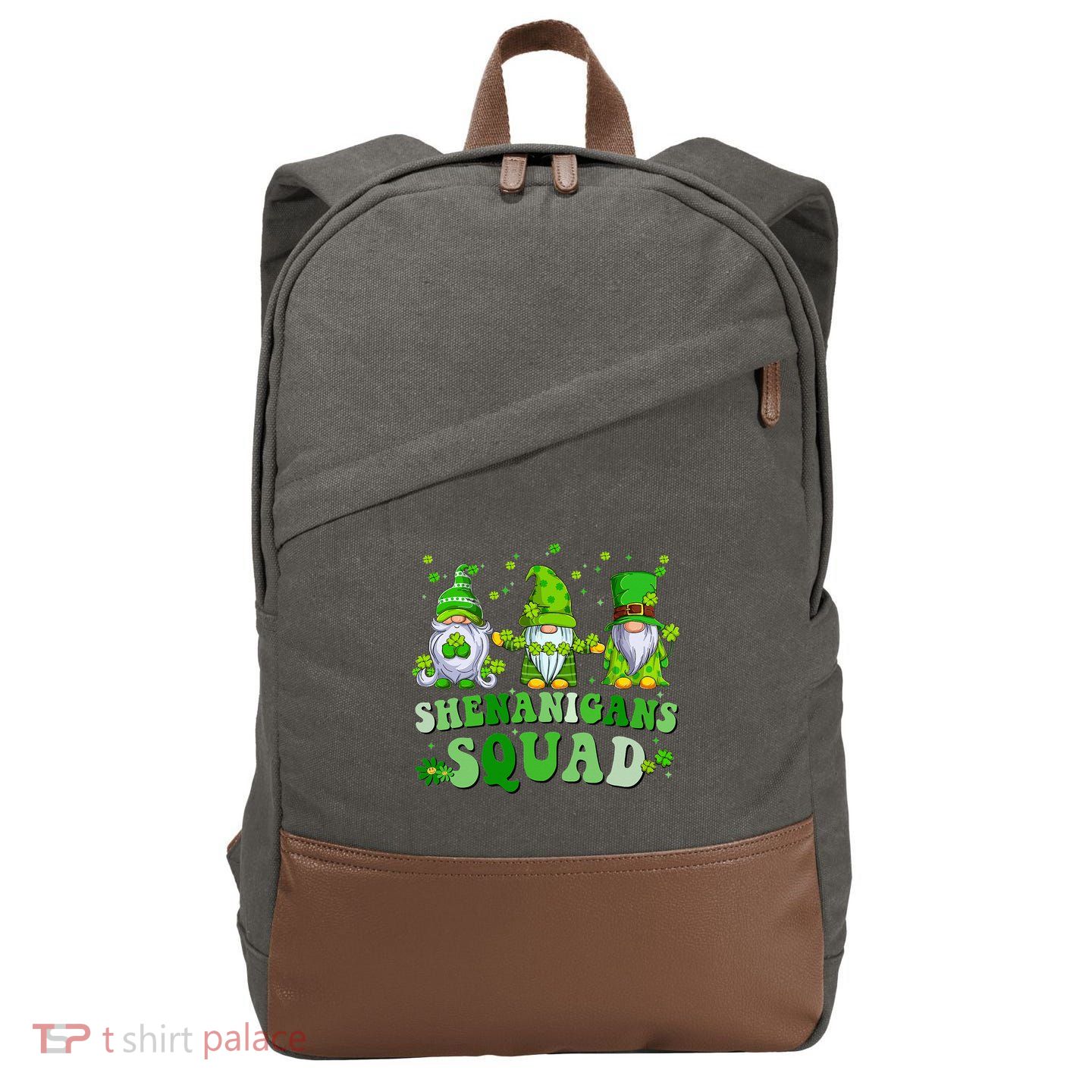 Leprechaun Brewing Co Brewing Lucky Spirits Cotton Canvas Backpack