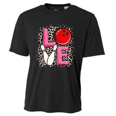 Love Bowling Cute Bowling Women Bowler Cooling Performance Crew T-Shirt