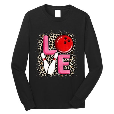 Love Bowling Cute Bowling Women Bowler Long Sleeve Shirt