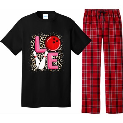 Love Bowling Cute Bowling Women Bowler Pajama Set