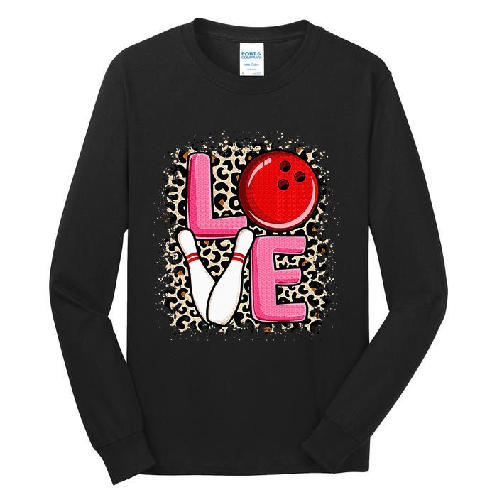 Love Bowling Cute Bowling Women Bowler Tall Long Sleeve T-Shirt