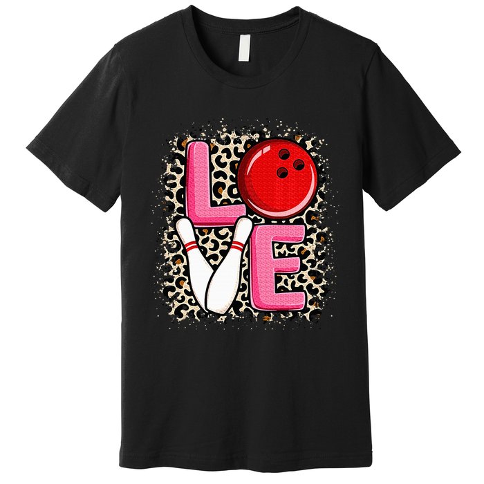 Love Bowling Cute Bowling Women Bowler Premium T-Shirt