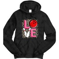 Love Bowling Cute Bowling Women Bowler Tie Dye Hoodie