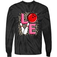 Love Bowling Cute Bowling Women Bowler Tie-Dye Long Sleeve Shirt