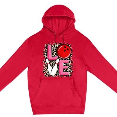 Love Bowling Cute Bowling Women Bowler Premium Pullover Hoodie