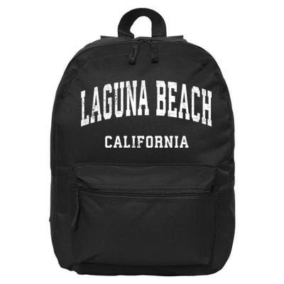 Laguna Beach California Ca Vintage Athletic Sports Design 16 in Basic Backpack