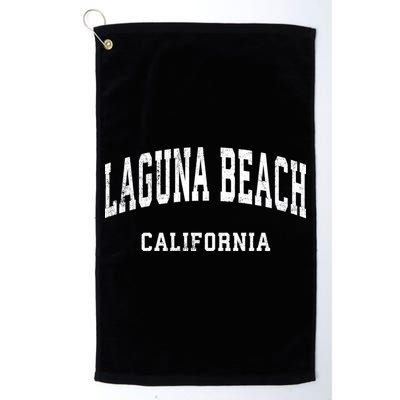 Laguna Beach California Ca Vintage Athletic Sports Design Golf Towel