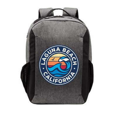 Laguna Beach California Ca Vintage Nautical Waves Design Vector Backpack