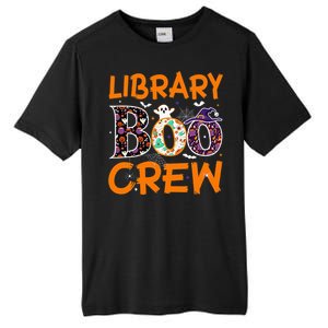 Library Boo Crew Book Lovers Funny Halloween Library Ghost Tall Fusion ChromaSoft Performance T-Shirt