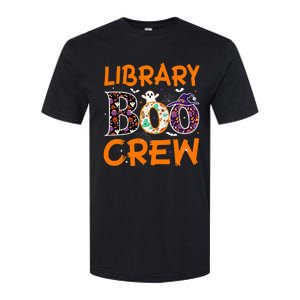 Library Boo Crew Book Lovers Funny Halloween Library Ghost Softstyle CVC T-Shirt