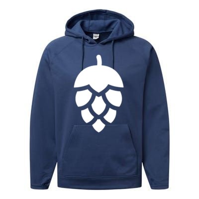 Local Beer Craft Beer Hops Brewing Great Gift Performance Fleece Hoodie