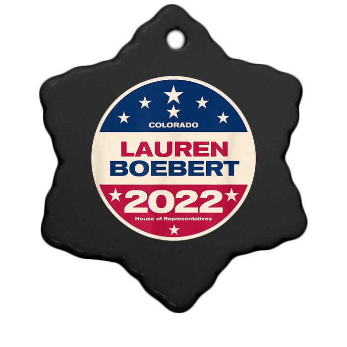 Lauren Boebert Colorado House Election Ceramic Star Ornament