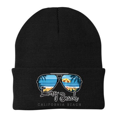 Long Beach California Palm Tree Sunglasses Souvenir Beanie