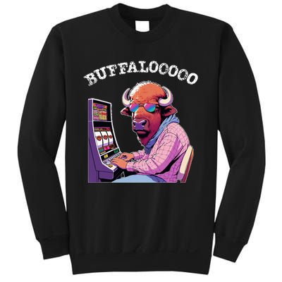 Lucky Buffalo Casino Slot Machine Buffalooooo Gambling Sweatshirt