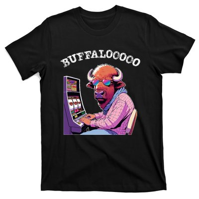 Lucky Buffalo Casino Slot Machine Buffalooooo Gambling T-Shirt