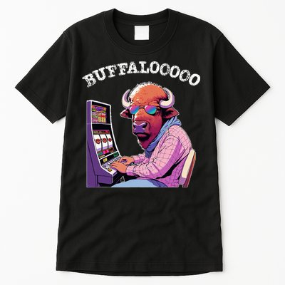 Lucky Buffalo Casino Slot Machine Buffalooooo Gambling Tall T-Shirt