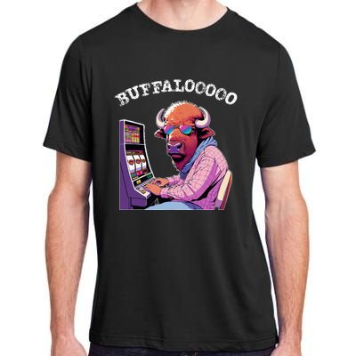 Lucky Buffalo Casino Slot Machine Buffalooooo Gambling Adult ChromaSoft Performance T-Shirt