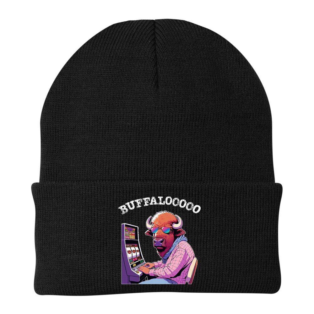 Lucky Buffalo Casino Slot Machine Buffalooooo Gambling Beanie