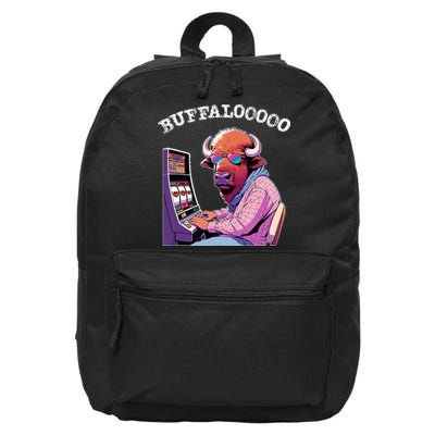 Lucky Buffalo Casino Slot Machine Buffalooooo Gambling 16 in Basic Backpack