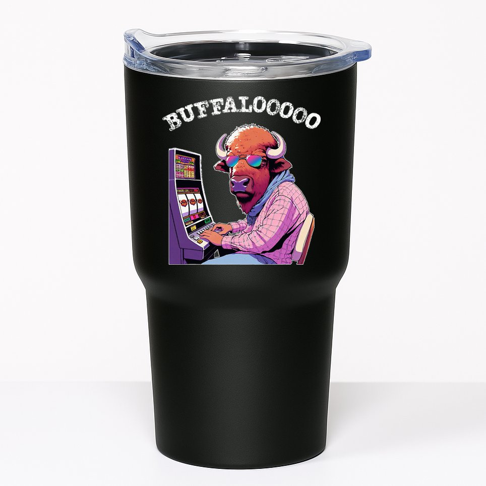 Lucky Buffalo Casino Slot Machine Buffalooooo Gambling Tumbler