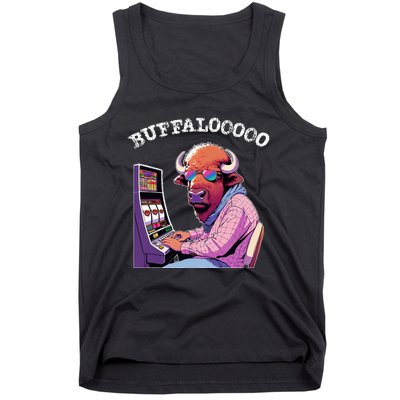 Lucky Buffalo Casino Slot Machine Buffalooooo Gambling Tank Top