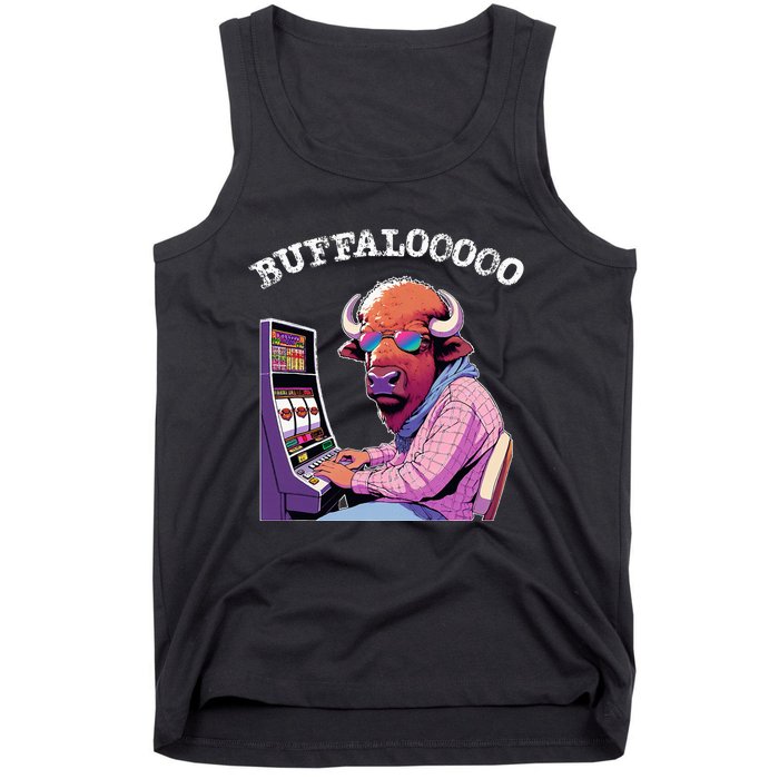 Lucky Buffalo Casino Slot Machine Buffalooooo Gambling Tank Top