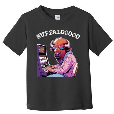 Lucky Buffalo Casino Slot Machine Buffalooooo Gambling Toddler T-Shirt