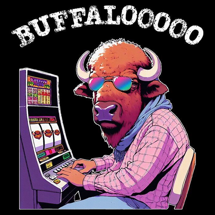 Lucky Buffalo Casino Slot Machine Buffalooooo Gambling Toddler T-Shirt