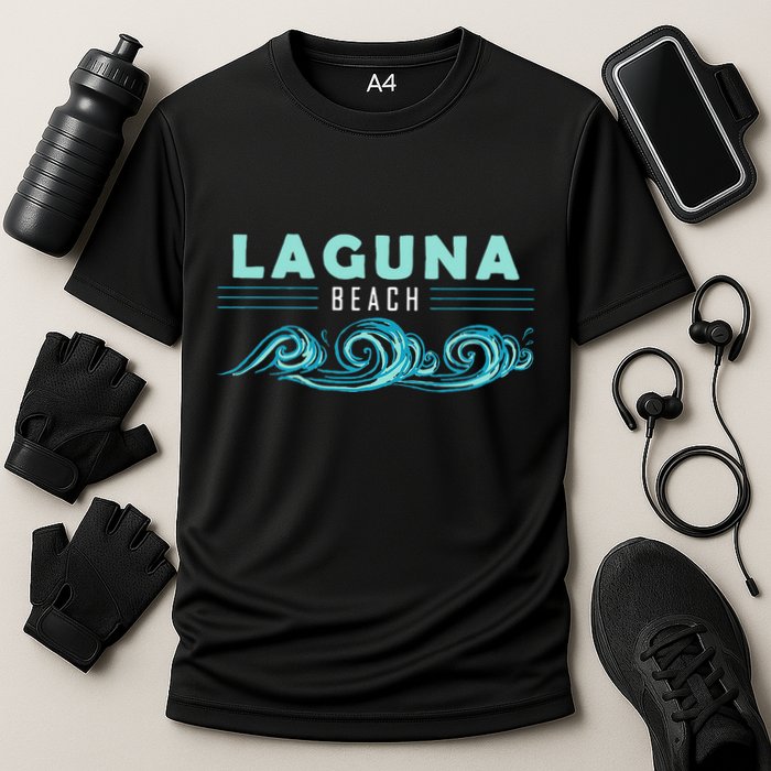 Laguna Beach California Souvenir Cooling Performance Crew T-Shirt