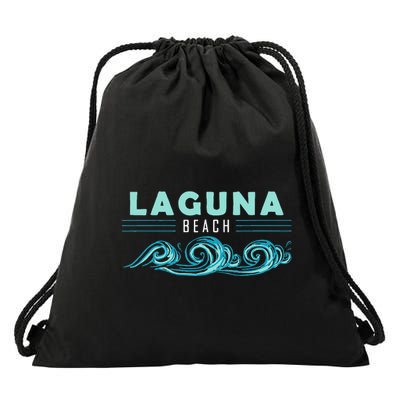 Laguna Beach California Souvenir Drawstring Bag
