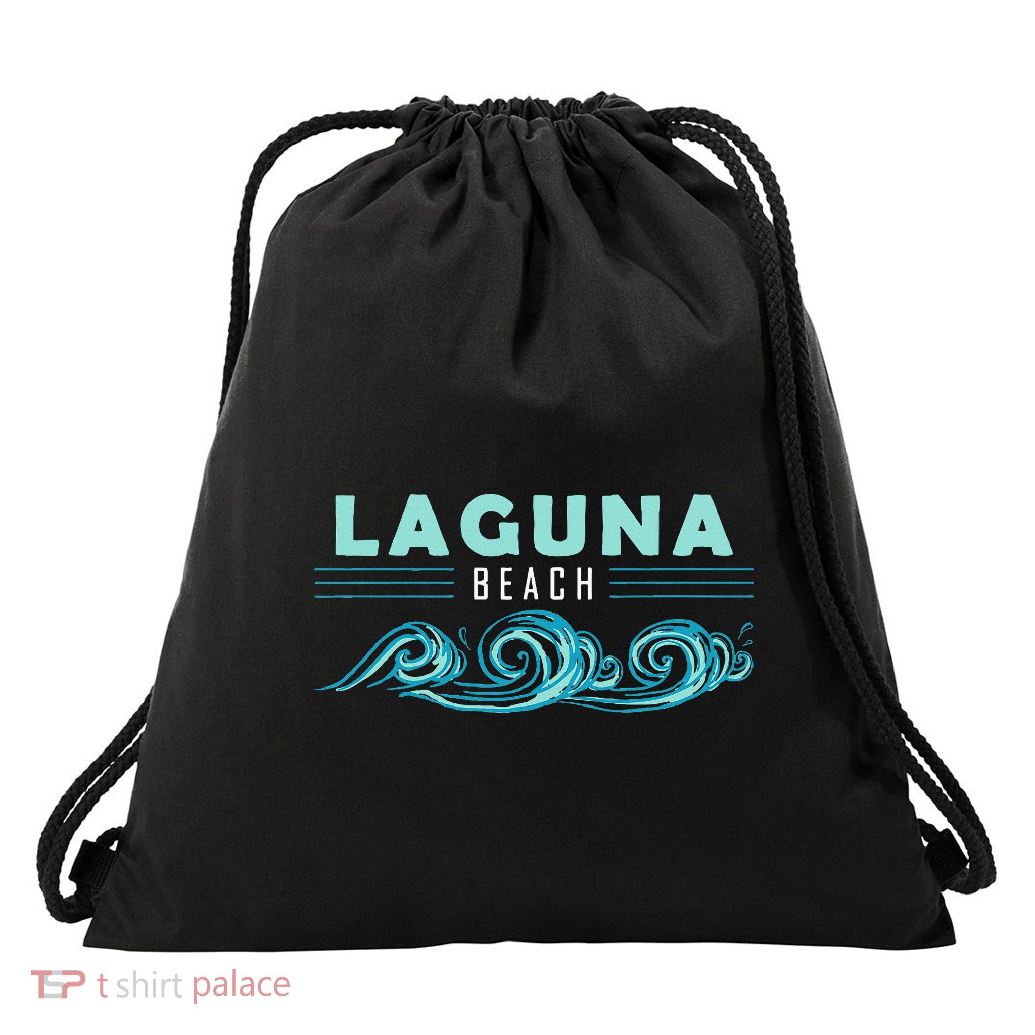 Laguna Beach California Souvenir Drawstring Bag