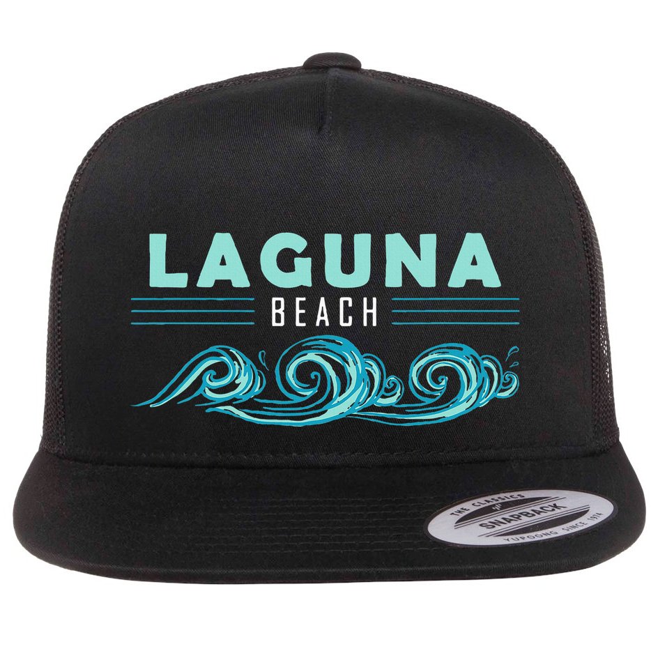 Laguna Beach California Souvenir Flat Bill Trucker Hat