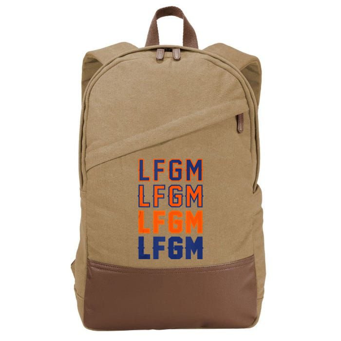 LFGM Baseball Catchers Pitchers LFGM Cotton Canvas Backpack