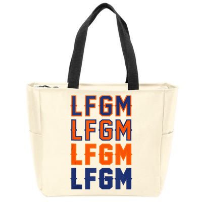 LFGM Baseball Catchers Pitchers LFGM Zip Tote Bag