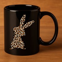 Leopard Bunny Cute Gift 11oz C Handle Ceramic Mug
