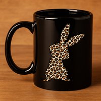 Leopard Bunny Cute Gift 11oz C Handle Ceramic Mug