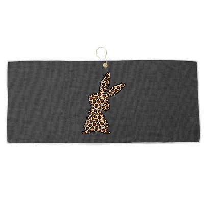 Leopard Bunny Cute Gift Large Microfiber Waffle Golf Towel