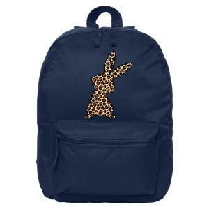 Leopard Bunny Cute Gift 16 in Basic Backpack