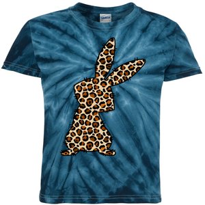 Leopard Bunny Cute Gift Kids Tie-Dye T-Shirt