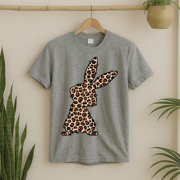 Leopard Bunny Cute Gift T-Shirt