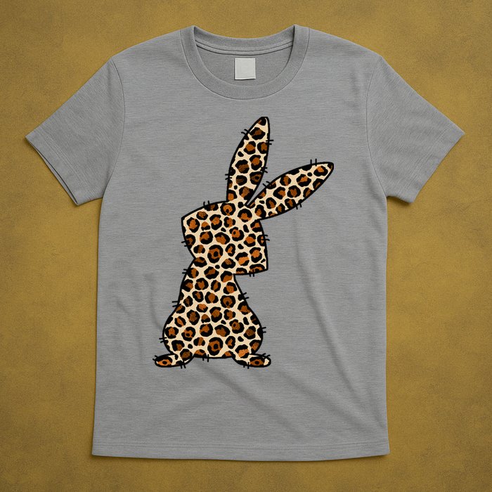 Leopard Bunny Cute Gift T-Shirt